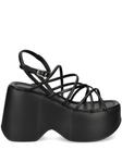 Vic Matie босоножки на платформе, черный - фото