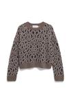 Джемпер ARMEDANGELS DILIRIAA LEOPAA, Walnut Cream/Brown - фото 6