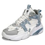 Кроссовки HACKBUTEER Chunky Sneakers Unisex High-top, белый/серый - фото 4