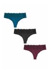 Трусы Next KNICKERS 3 PACK, Blue Pink/Brown - фото