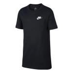 Футболка Nike Sportswear Logo T-shirt 'Black White', черный - фото