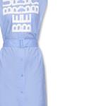 Платье женское Burberry без рукавов, голубой - фото 6