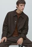 Куртка Massimo Dutti TOTAL LOOK, Dark Brown - фото 5