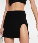 Мини-юбка из крепа Mônot, черный - фото 4