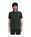 Зеленая рубашка поло Fred Perry, зеленый - фото 3