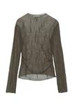 Блуза PULL&BEAR TEXTURED, Khaki - фото 5