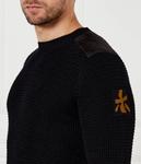 Шерстяной свитер Regular fit Premiata, черный - фото 4