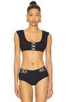 Топ бикини с открытыми плечами Weworewhat, black - фото