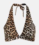 Верх бикини с леопардовым принтом Ganni, Leopard - фото
