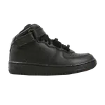 Кроссовки Nike Force 1 Mid PS 'Triple Black', черный - фото