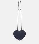 Сумка через плечо Le Cœur из денима Alaïa, Bleu Denim - фото