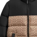 Куртка пуховая мужская черно-коричневая COACH - фото 7