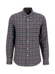 Хлопковая рубашка Lanark Tailored Fit в клетку Barbour, Blue Multi - фото 5