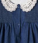 Платье из джинсовой ткани со сборками Loredana C'era Una Volta, Denim Blue - фото 2