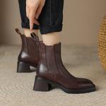 Ботильоны женские Echo&Yolo, цвет Black Fleece-lined - фото 8