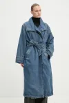 Джинсовое плащ Won Hundred, синий - фото