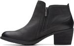 Женские ботильоны Clarks Neva Lo, Black Leat - фото 3