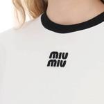 Футболка женская белая Miu Miu - фото 4