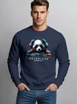 Neverless Свитшот 'Panda DJ' в цвете Navy - фото 2