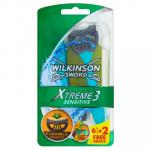 Бритва, 8 шт. Wilkinson Sword, Xtreme 3 Sensitive - фото