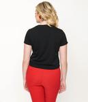 Футболка Hello Kitty Crop черного цвета Unique Vintage - фото 4