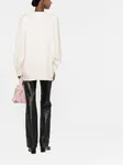 Джемпер с круглым вырезом MAISON MARGIELA, белый - фото 4