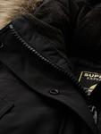 Куртка-парка из искусственного меха everest Superdry, черный - фото 6