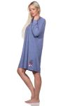 Ночная рубашка NORMANN Frottee, синий - фото 3
