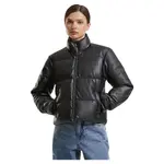 Куртка Urban Classics Synthetic Leather padded, черный - фото