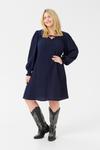 Платье KAFFE CURVE Linna, темно-синий - фото 3