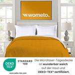 Покрывало wometo Microfaser Bi-Color, 170x210 см, желтый - фото 2