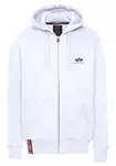 Толстовка с капюшоном Alpha Industries "Basic Zip Hoody SL", белый - фото 6