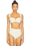 Klara балконет бикини верх Simkhai, ivory - фото