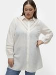Платье-рубашка стандартного кроя Vero Moda Curve, белый - фото 4