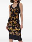 Versace Jeans Couture платье миди Barocco, черный - фото 3