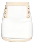 Юбка Balmain, кремовый - фото
