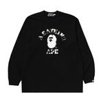 Футболка BAPE College Relaxed Fit Long-Sleeve Tee, Black - фото