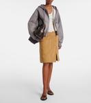 Бирюзовые сандалии-шлепанцы Beverly из лаковой кожи Acne Studios, черный - фото 3