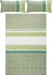 Постельное белье зеленое 1x 200x220 см + 2x 40x80 см Erwin Müller - фото