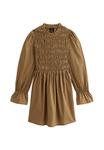 Платье New Look SHIRRED BODICE LONG SLEEVE A-LINE MINI, Light Brown - фото 6