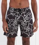 Плавки-Шорты с черепом Regular fit Philipp Plein, черный - фото
