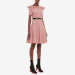 Мини-платье с открытыми плечами Alexander McQueen, серебро - фото 6