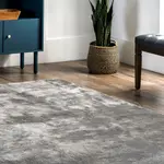 Ковер Loni Solid Shag Area Rug nuLOOM, 91x152 см, белый - фото 44