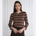 Свитер обычного кроя Liviana Conti, коричневый - фото 2