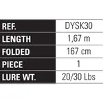 Спиннинговое удилище Yokozuna Shark, серебряный - фото 2