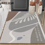 Budis Ковер 80х100 см для прихожей, водонепроницаемый, нескользящий, с рисунком Seaweed Pattern 09 - фото