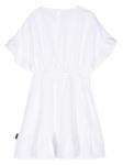 Платье мини с оборками Aspesi Kids, белый - фото 2