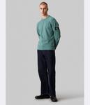 Свитшот мужской Calvin Klein Jeans с монограммой на рукаве, синий - фото 2