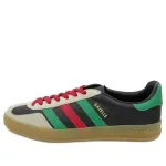 Кроссовки adidas x gazelle 'black green red' Gucci, черный - фото