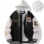 Бейсбольная куртка унисекс Doraemon, Кэмел (пуховик) - фото 33